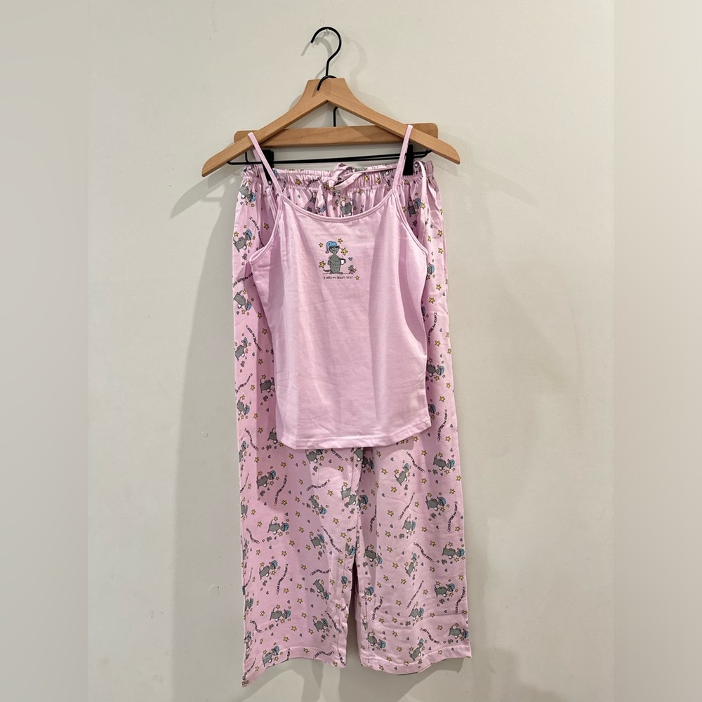 EMERSON STREET Y2K “I NEED MY BEAUTY REST” CAT PRINT PAJAMAS SIZE M NEW